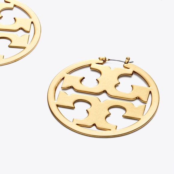 TORY BURCH Miller Logo Hoop Earrings